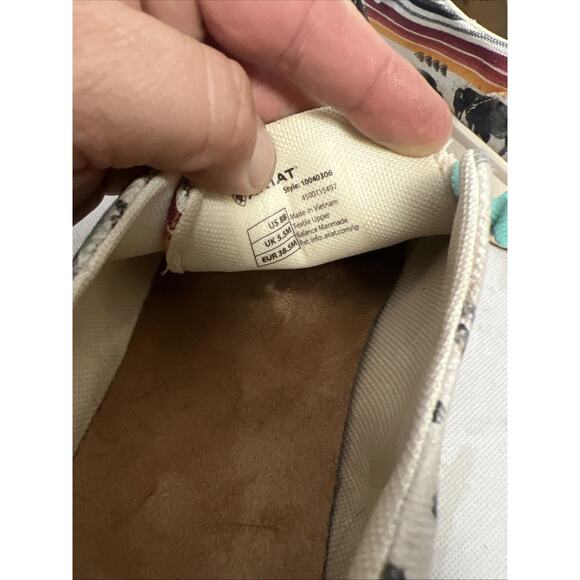 Ariat Hilo Moc Toe Buffalo Print Casual Shoes 10040306 Size 8 Womens Western - Picture 8 of 10